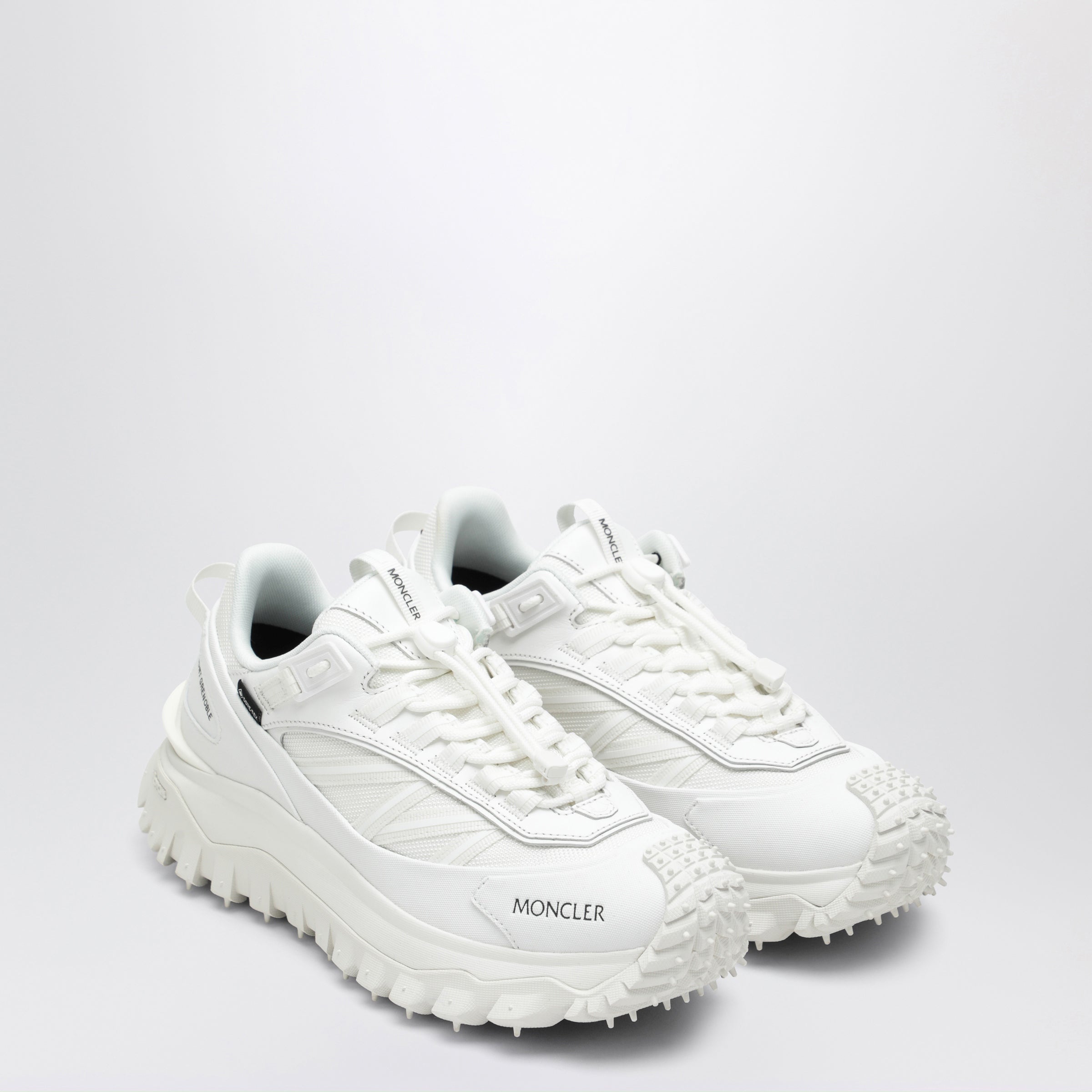 Moncler White Trailgrip GTX Sneakers | TheDoubleF