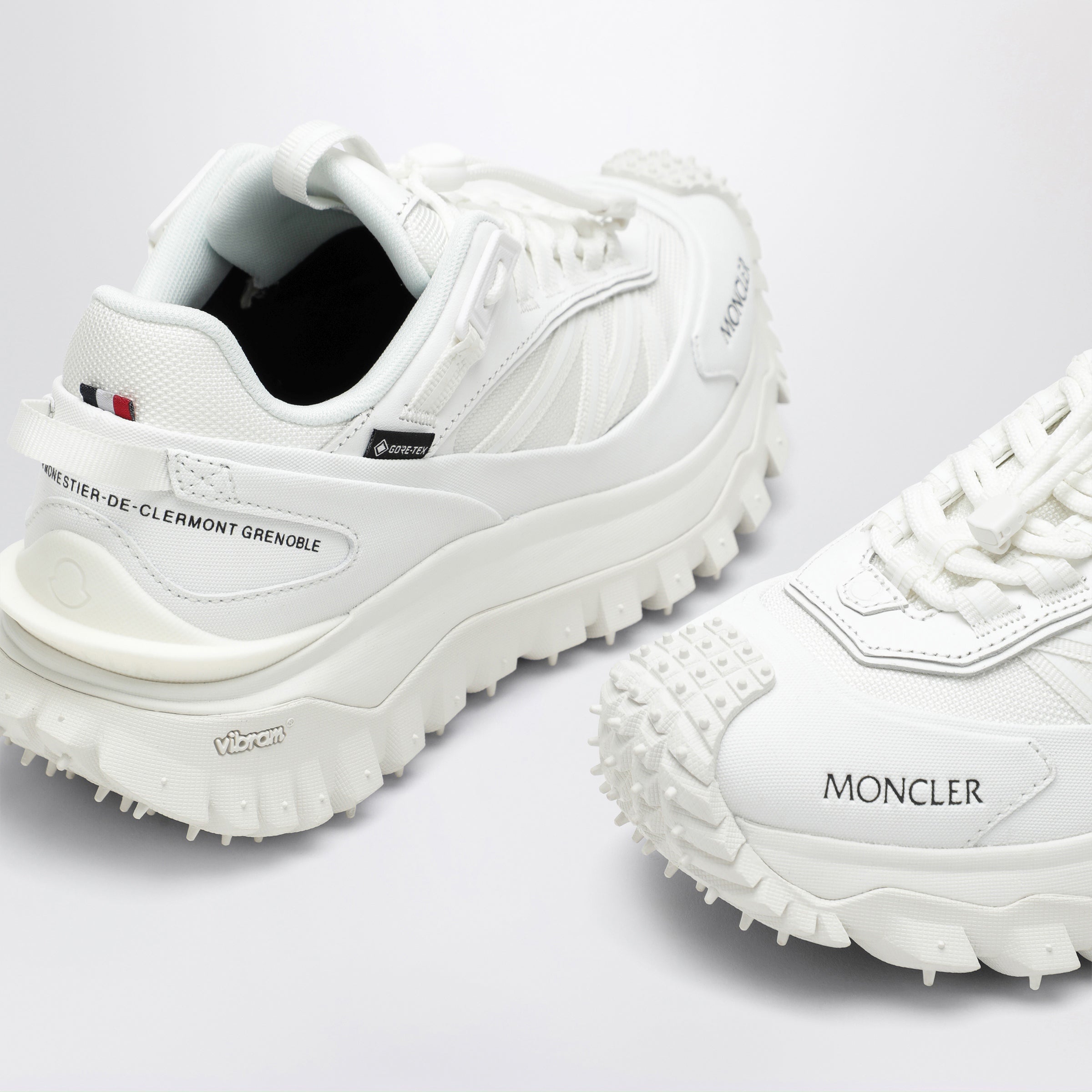 Moncler White Trailgrip GTX Sneakers | TheDoubleF