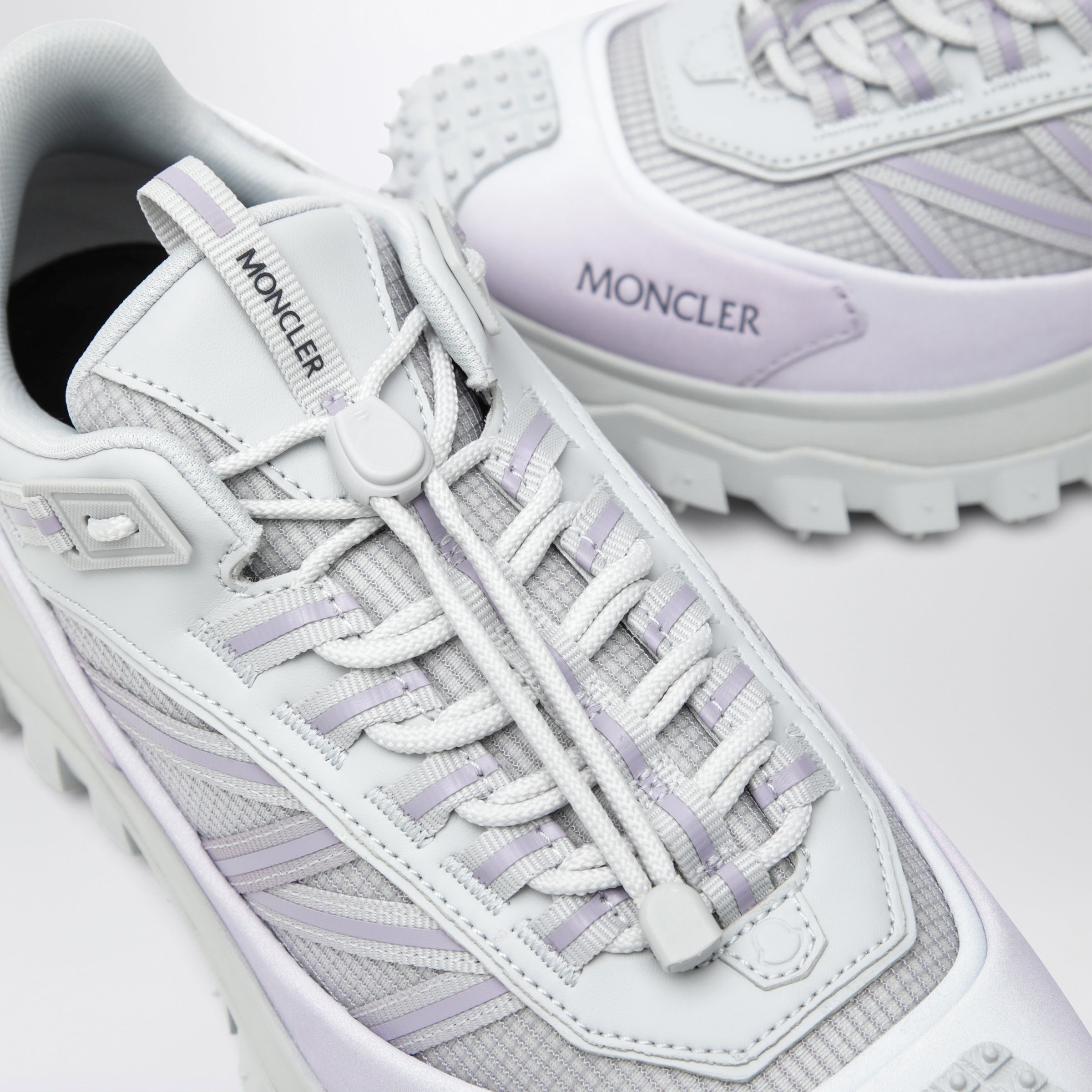 Moncler Trailgrip GTX Sneakers in white and lilac | TheDoubleF