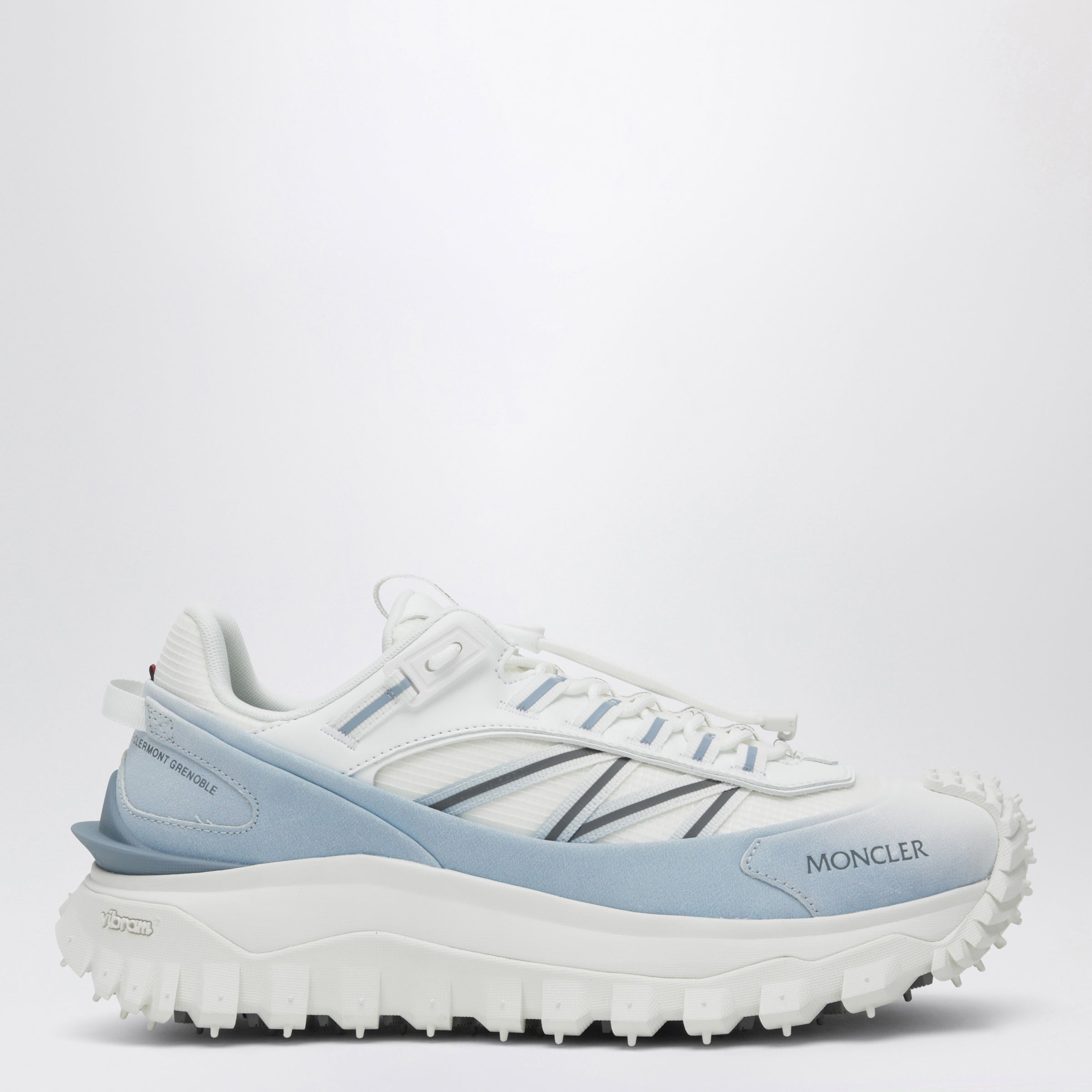Moncler Trailgrip Sneakers white/light blue with Vibram® Megagrip