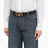 Vlogo black/gold leather belt