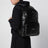 Black Explorer lambskin backpack