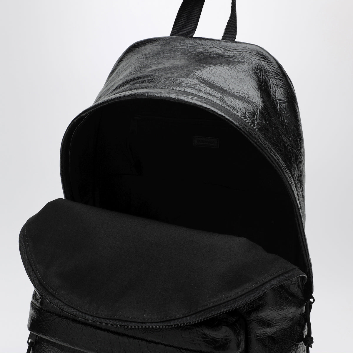 Black Explorer lambskin backpack