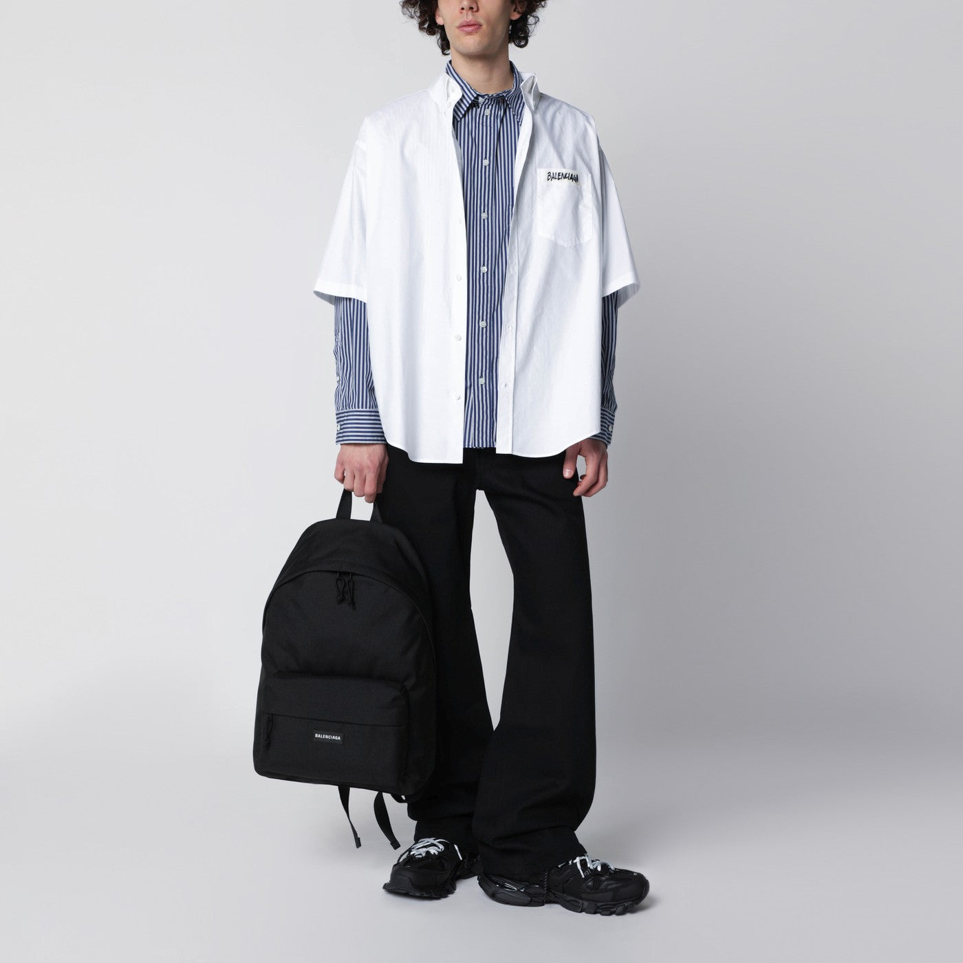 Sac à dos Explorer noir avec patch logo