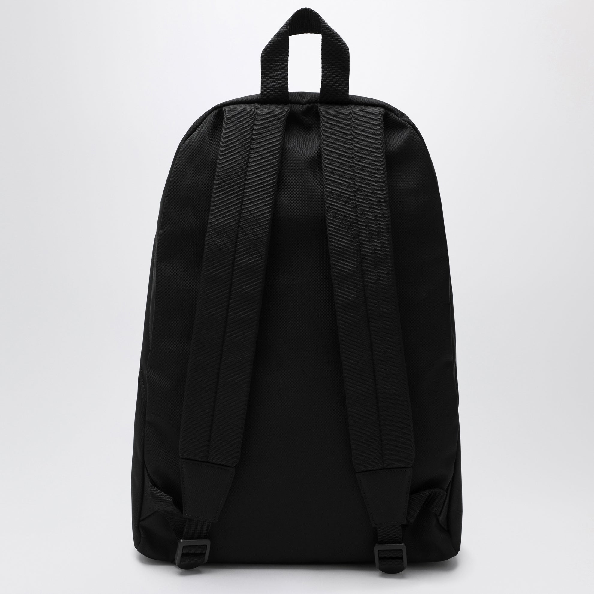 Black Explorer backpack with logo patch