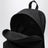 Black Explorer backpack with logo patch