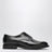 Schwarze Derby-Schuhe aus Leder
