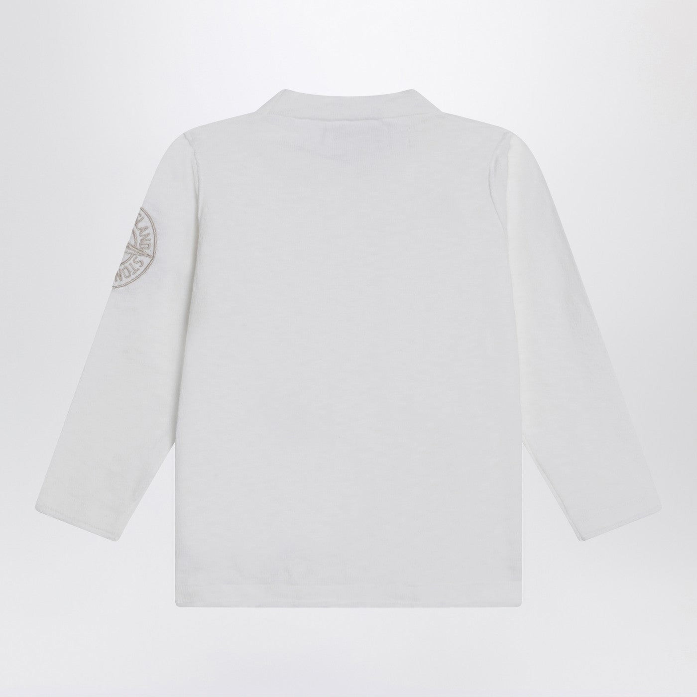 White blouse in cotton muslin