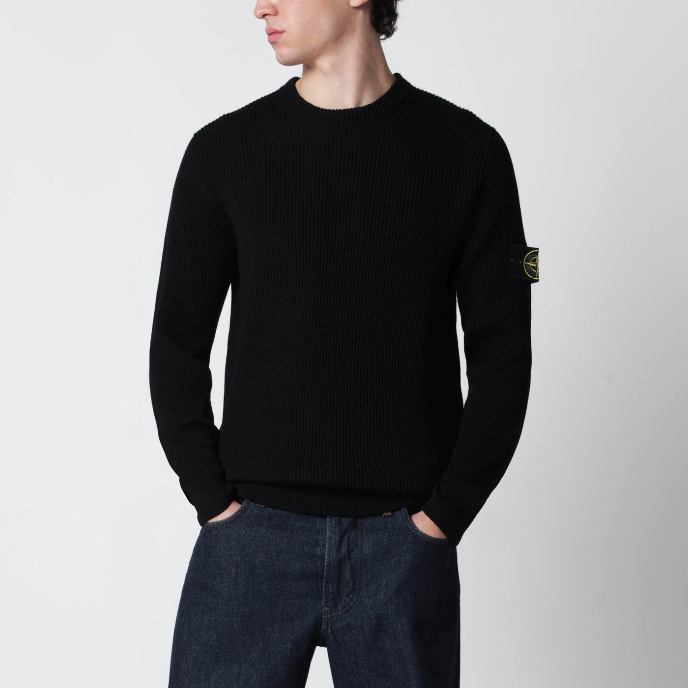 Black wool sweater