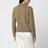 Pull polo vert/marron en cachemire
