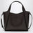 Borsa tote a tracolla chocolate in pelle vegana
