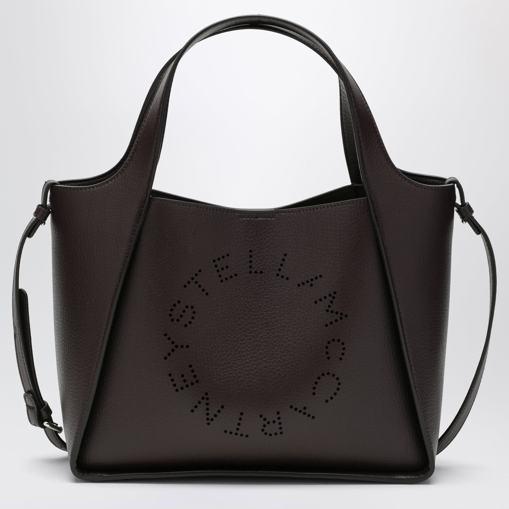 Borsa tote a tracolla chocolate in pelle vegana