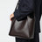 Borsa tote a tracolla chocolate in pelle vegana