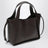Borsa tote a tracolla chocolate in pelle vegana