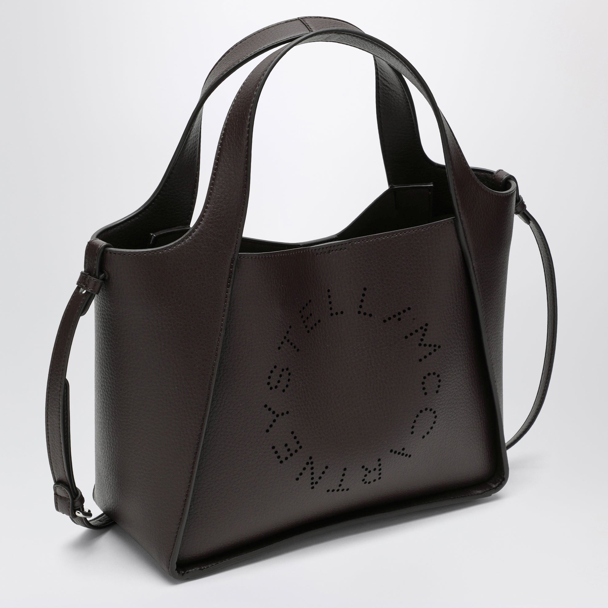 Borsa tote a tracolla chocolate in pelle vegana