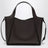 Borsa tote a tracolla chocolate in pelle vegana