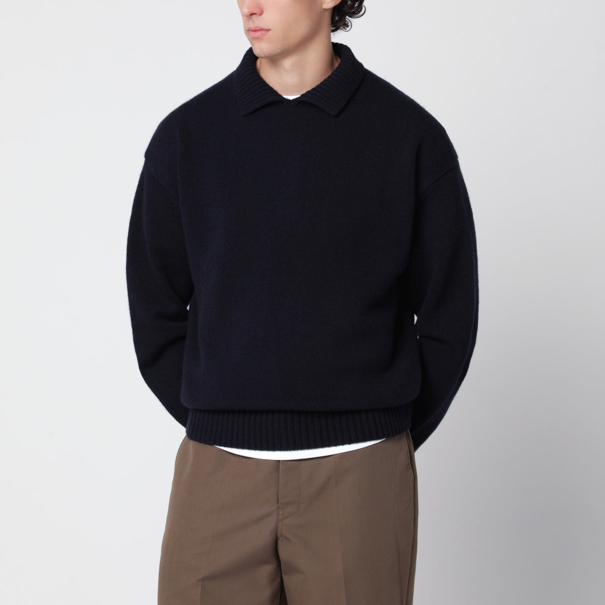 Sweater n°514 Jan navy in cashmere