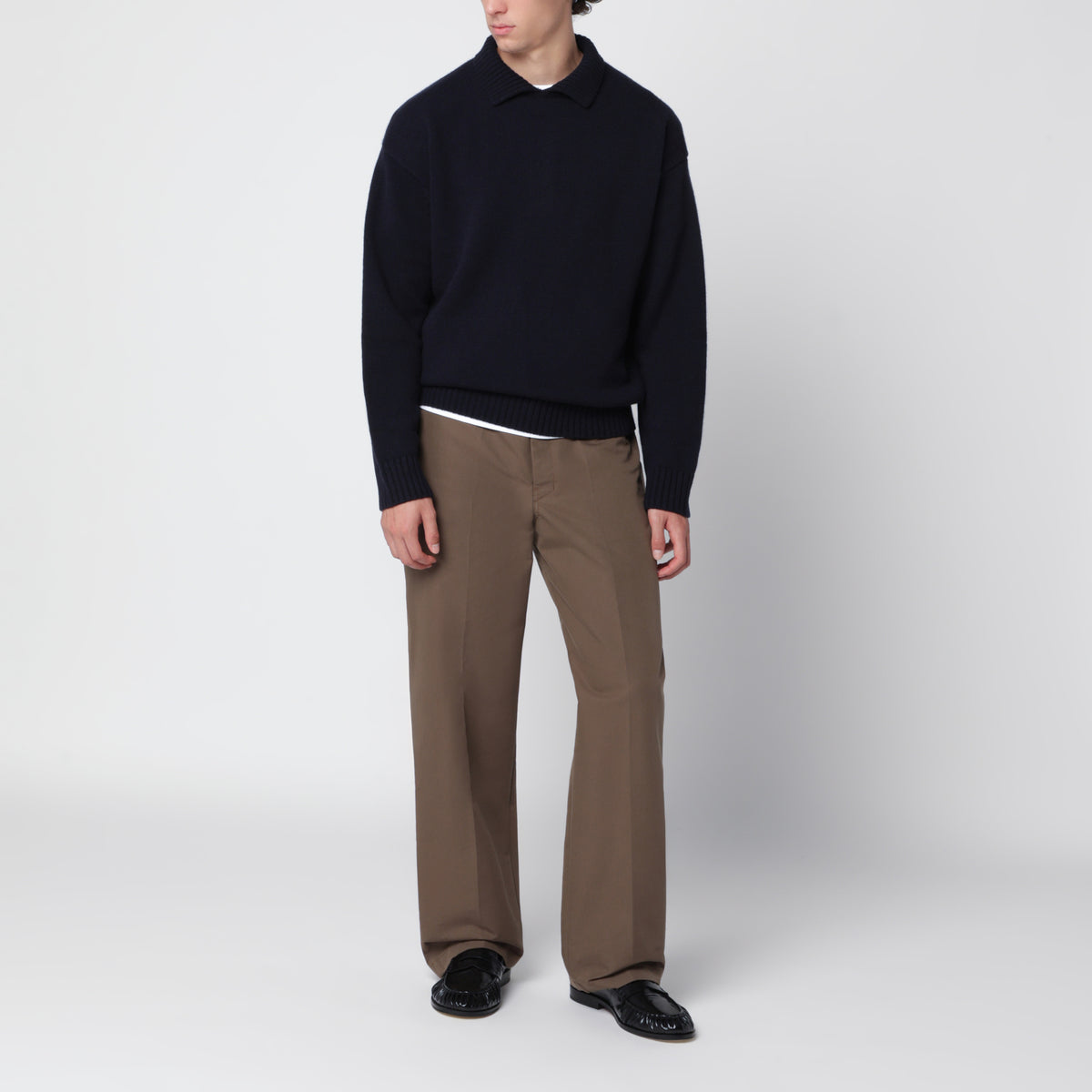 Sweater n°514 Jan navy in cashmere