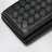 Portafoglio Tri-Fold nero in Intrecciato