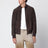 Bomber scamosciato marrone scuro