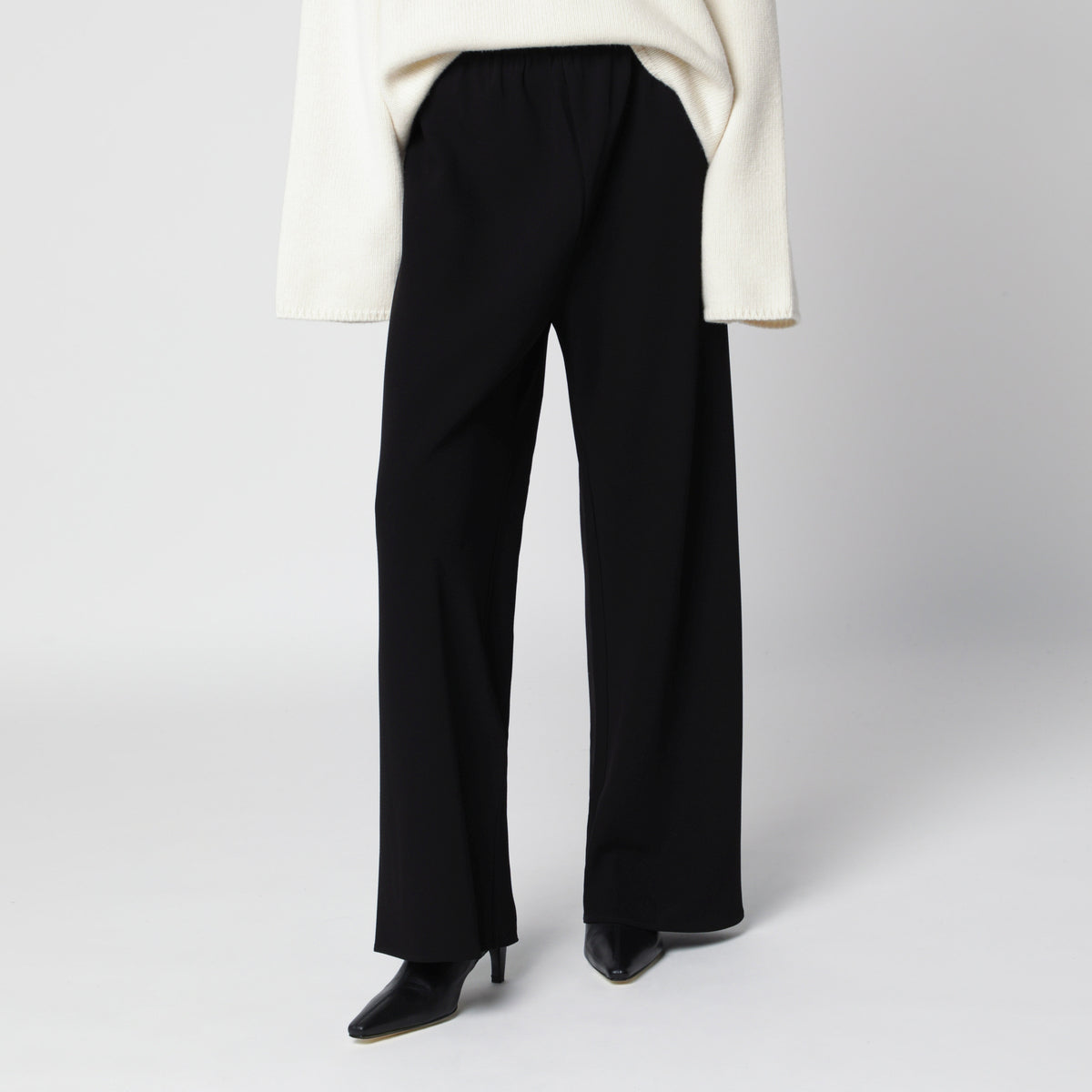 Bea schwarze Crêpe-Hose