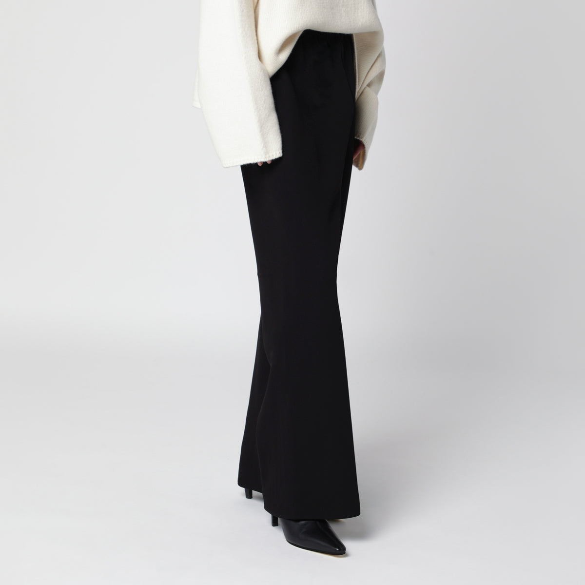 Bea schwarze Crêpe-Hose