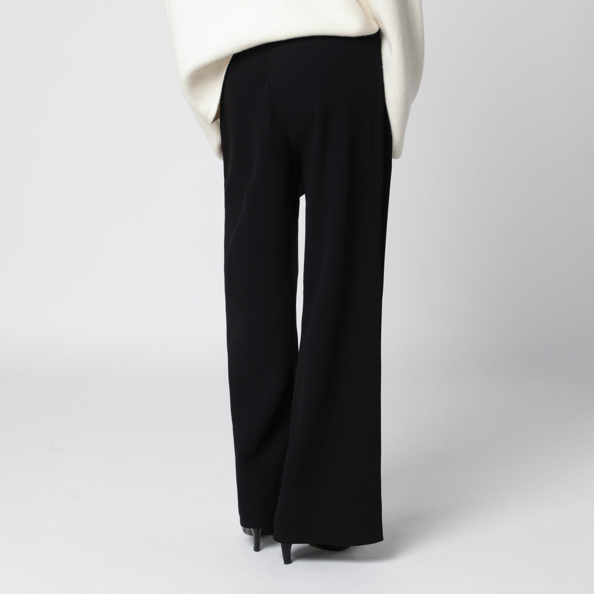 Bea schwarze Crêpe-Hose