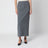 Bay skirt in grey mixed fabric