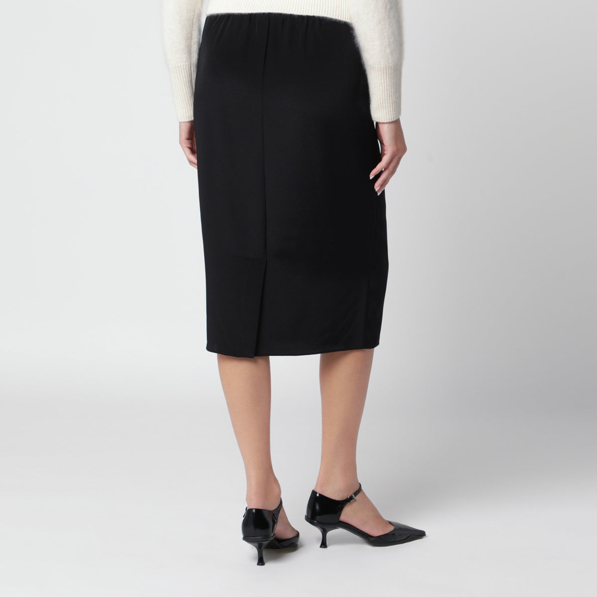 Black silk Cia skirt