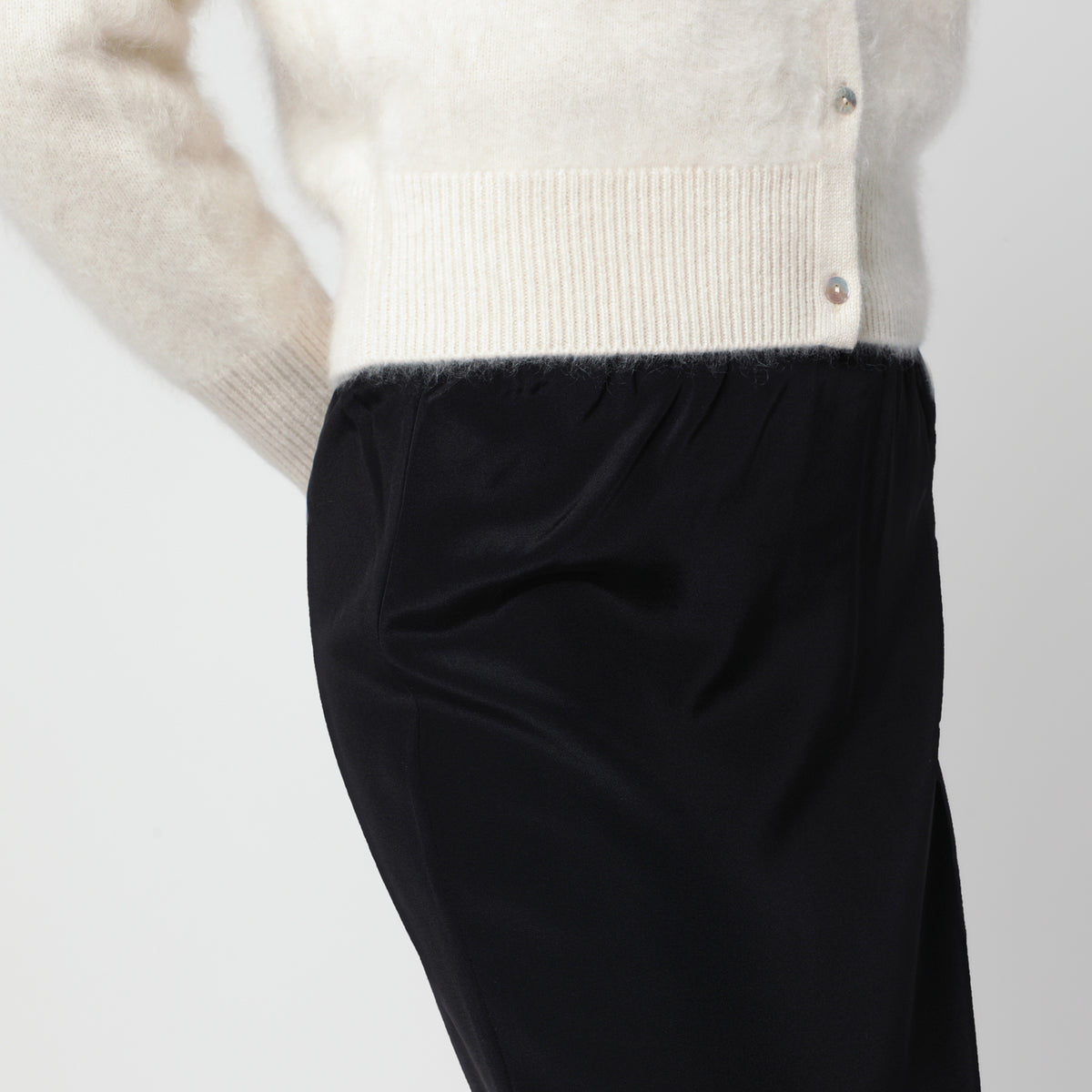 Black silk Cia skirt