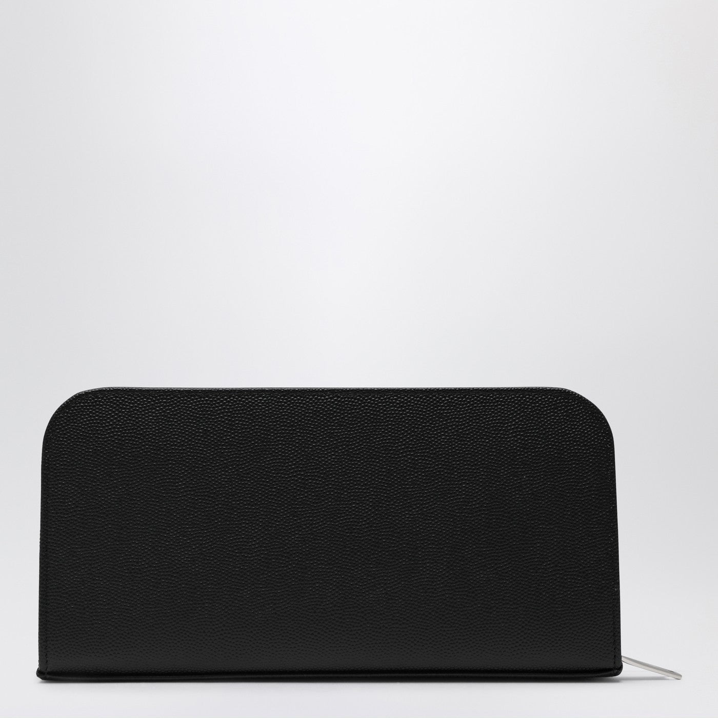 Black leather zip around wallet