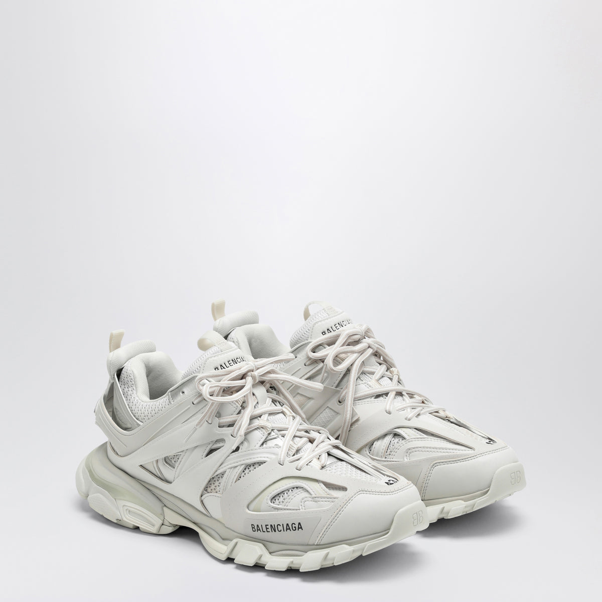 White Track low sneakers