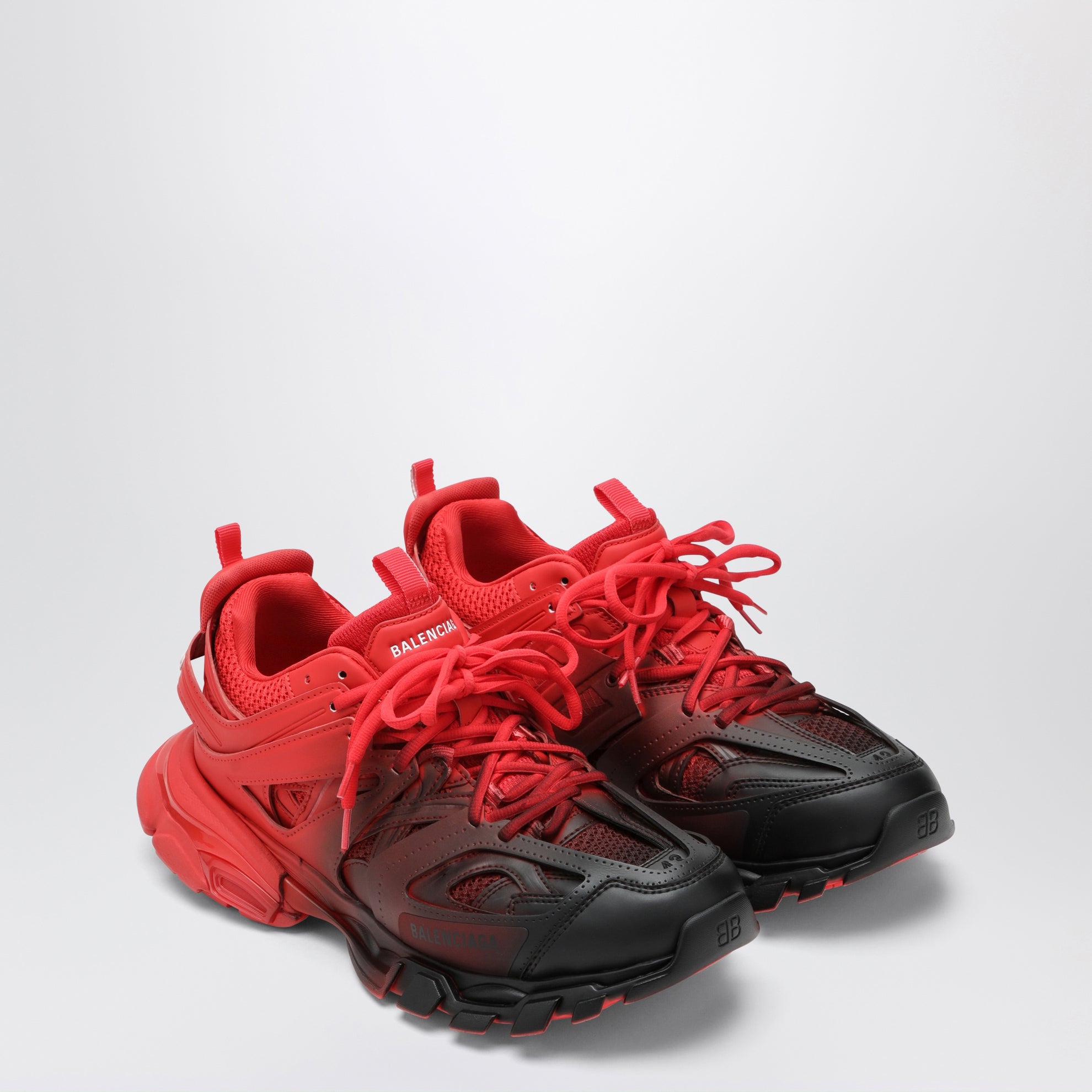 Sneakers Track Gradient en polyuréthane rouge et noir