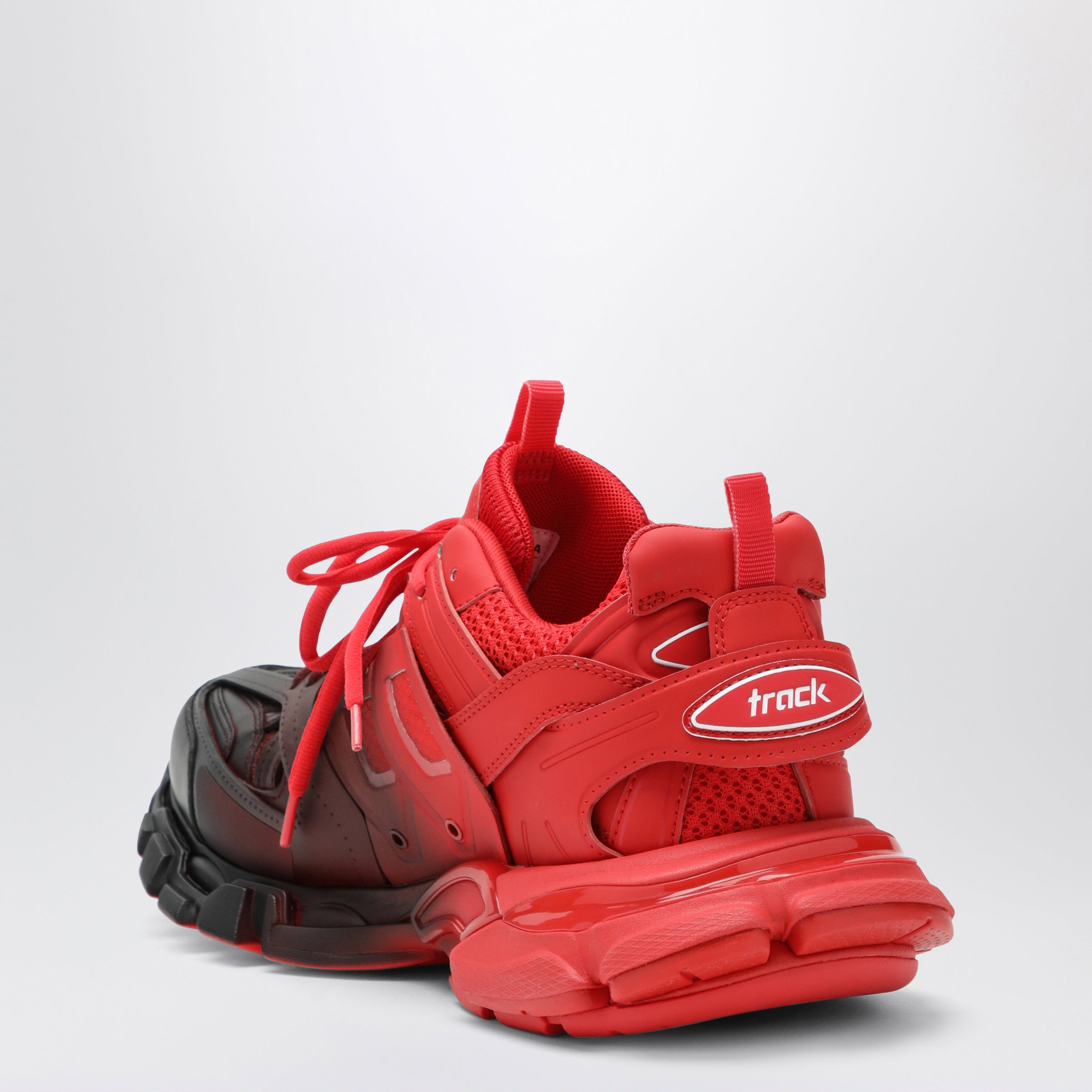 Balenciaga Track Gradient sneakers in red and black polyurethane