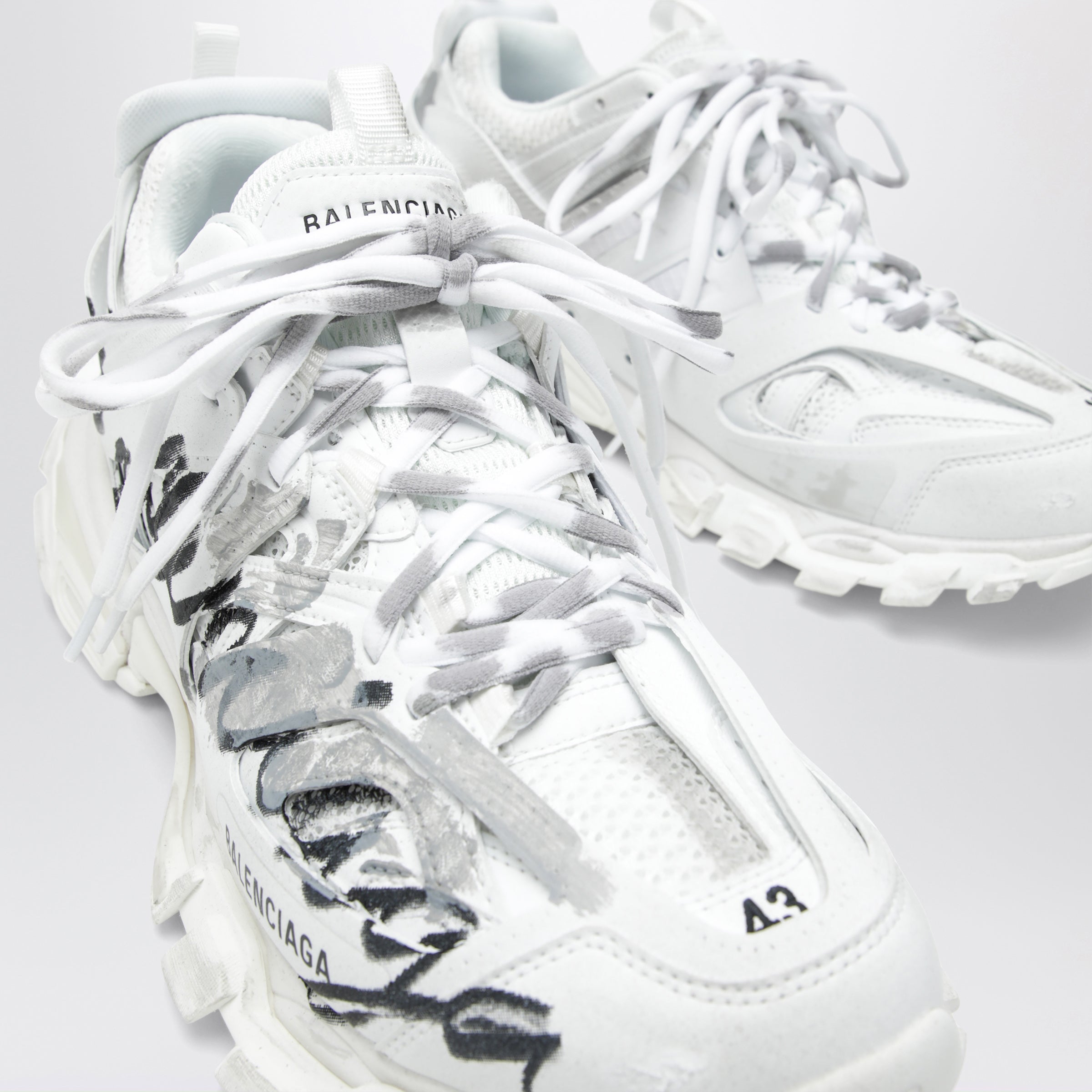 Balenciaga Track Signature sneakers in white/black | TheDoubleF