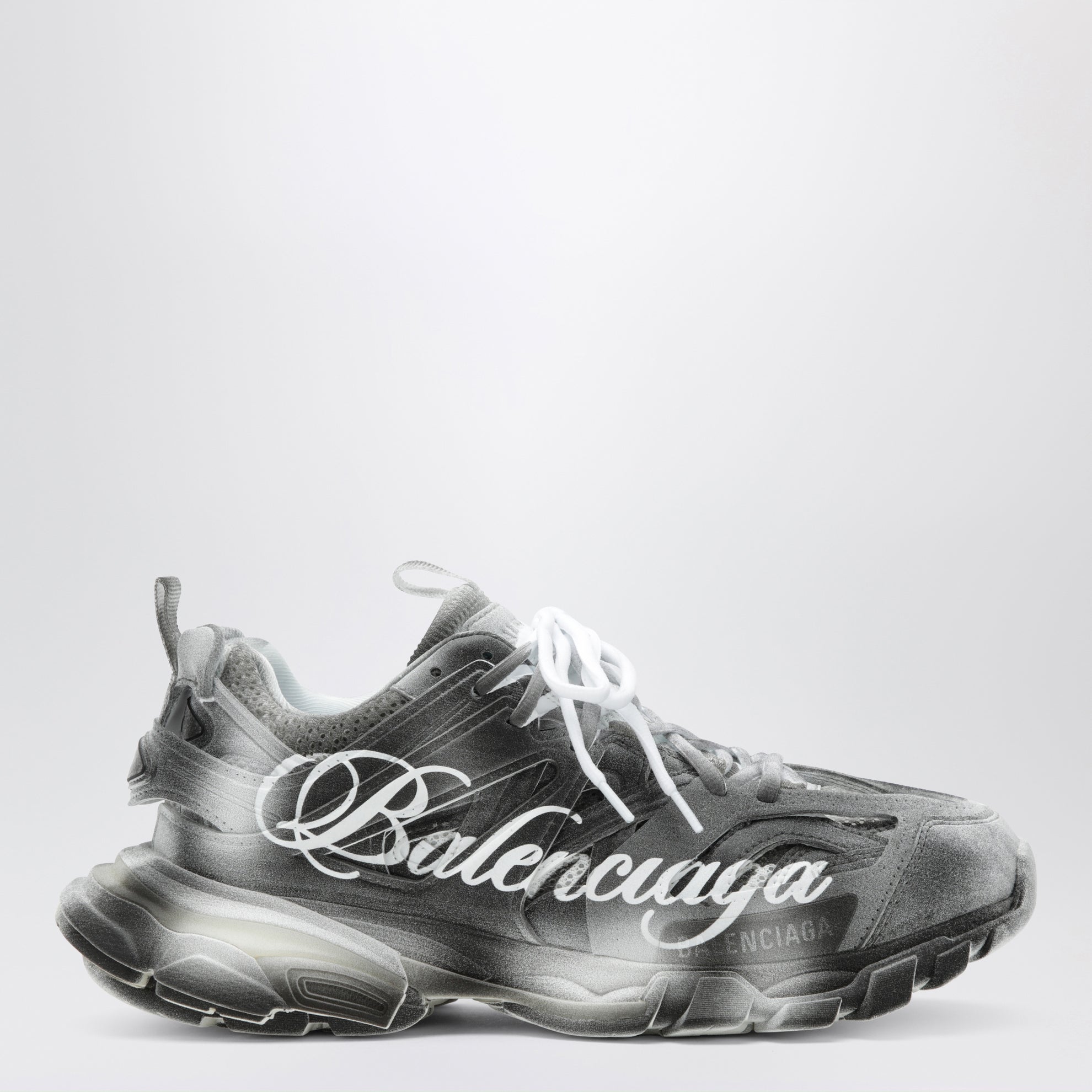Sneaker Track Stencil Logo nera/bianca