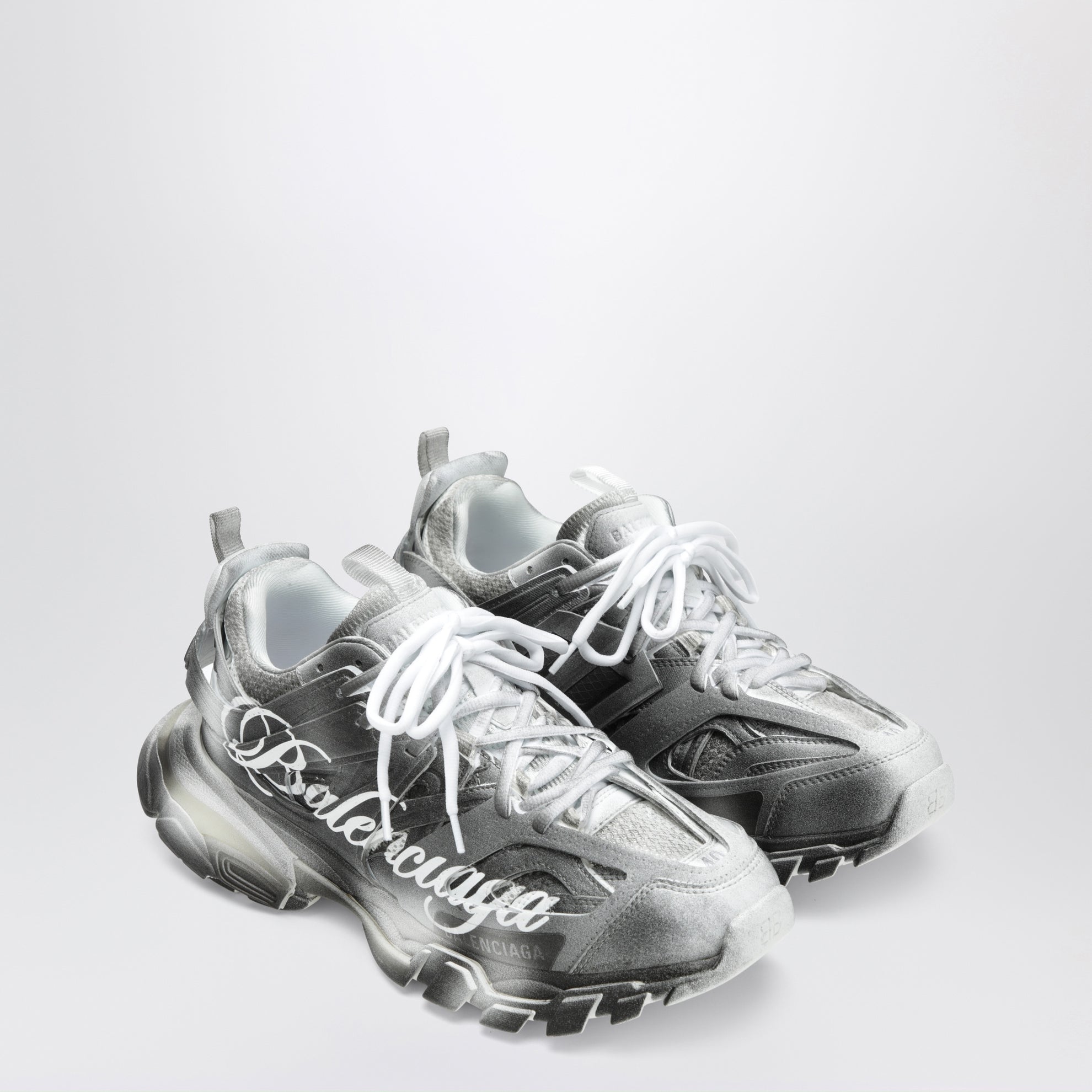Sneaker Track Stencil Logo nera/bianca