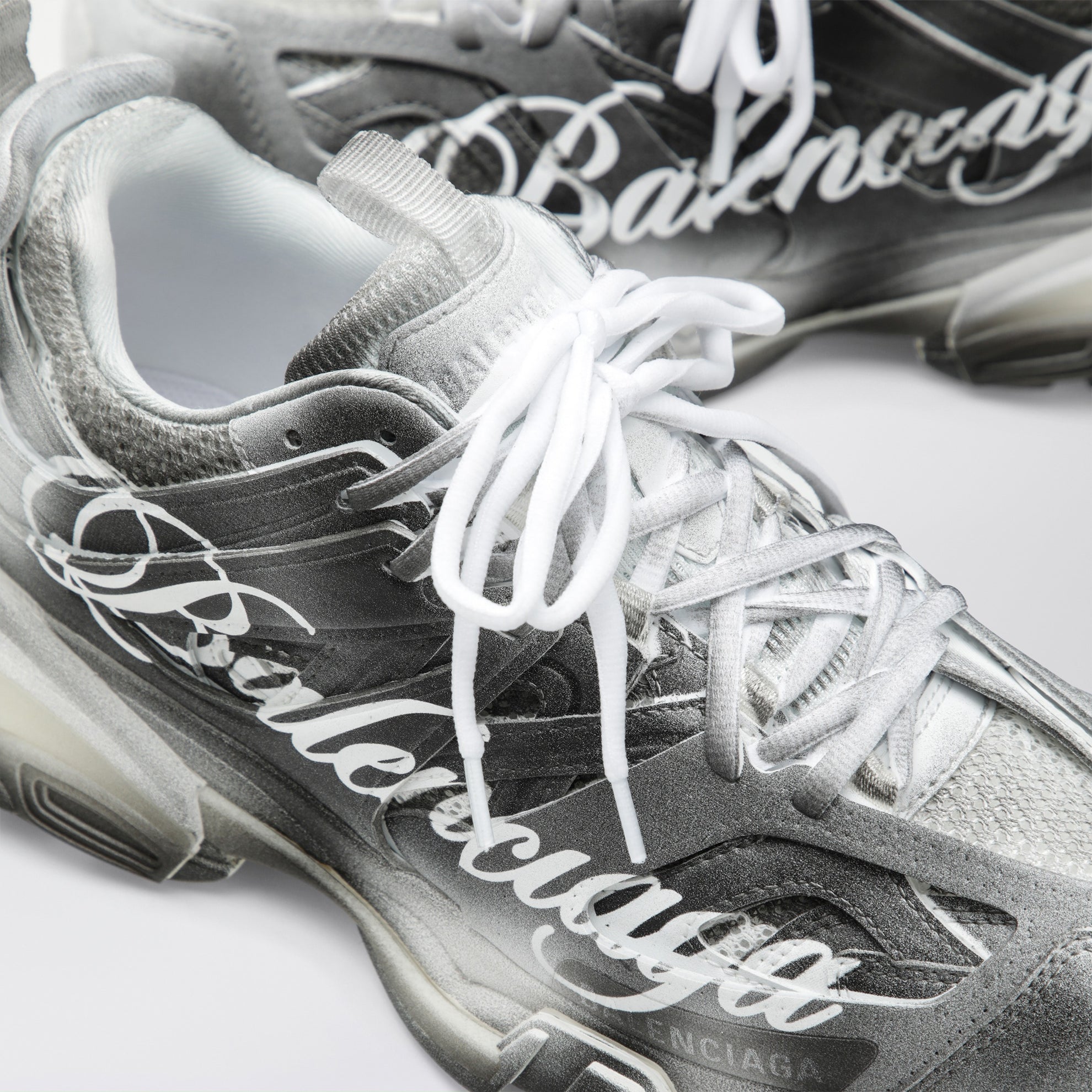 Sneaker Track Stencil Logo nera/bianca