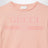 Rosa T-Shirt mit Logo-Print