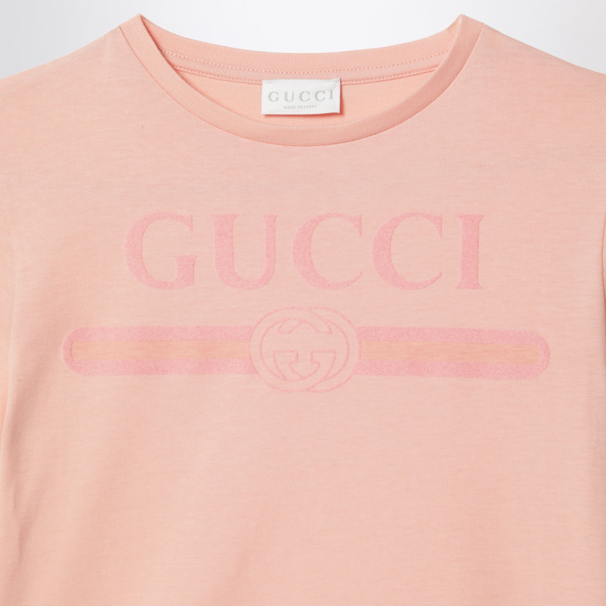 Rosa T-Shirt mit Logo-Print