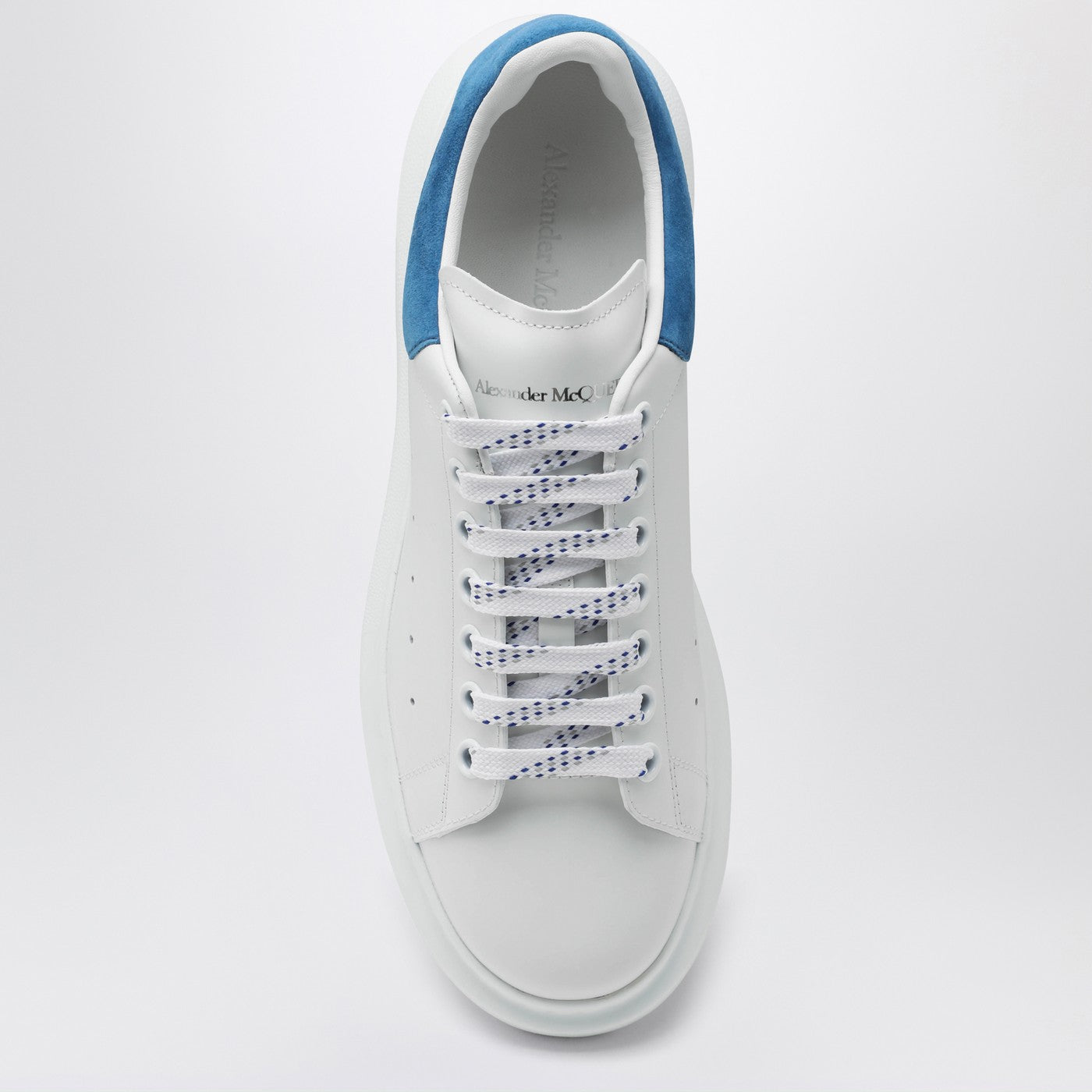 Weiß/blauer Oversize-Sneakers