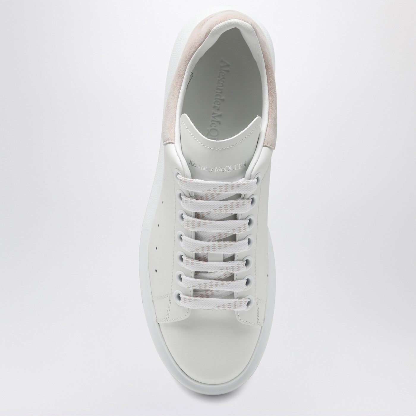 Alexander McQueen Oversized Sneakers in white/patchouli | TheDoubleF