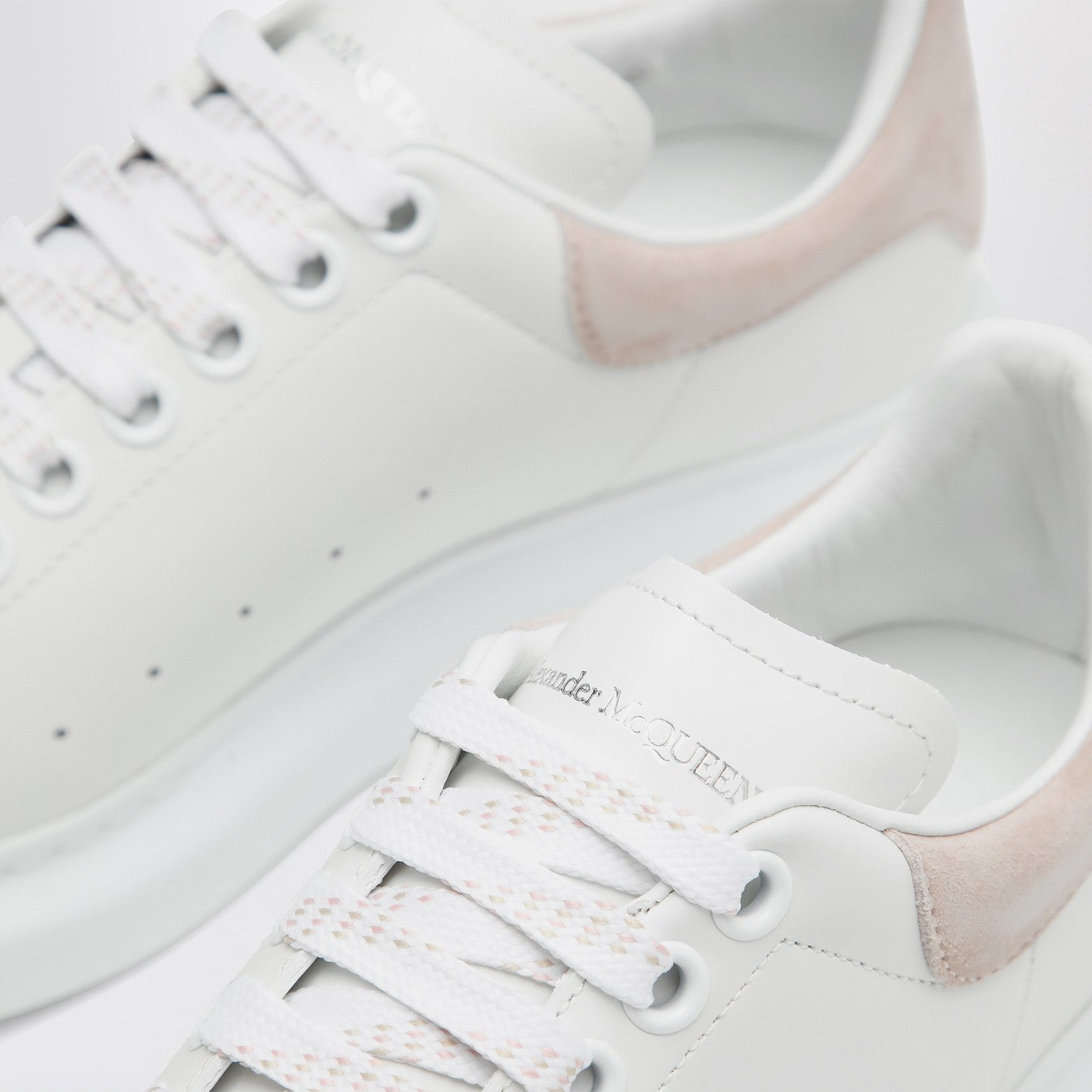 Alexander McQueen Oversized Sneakers in white/patchouli | TheDoubleF