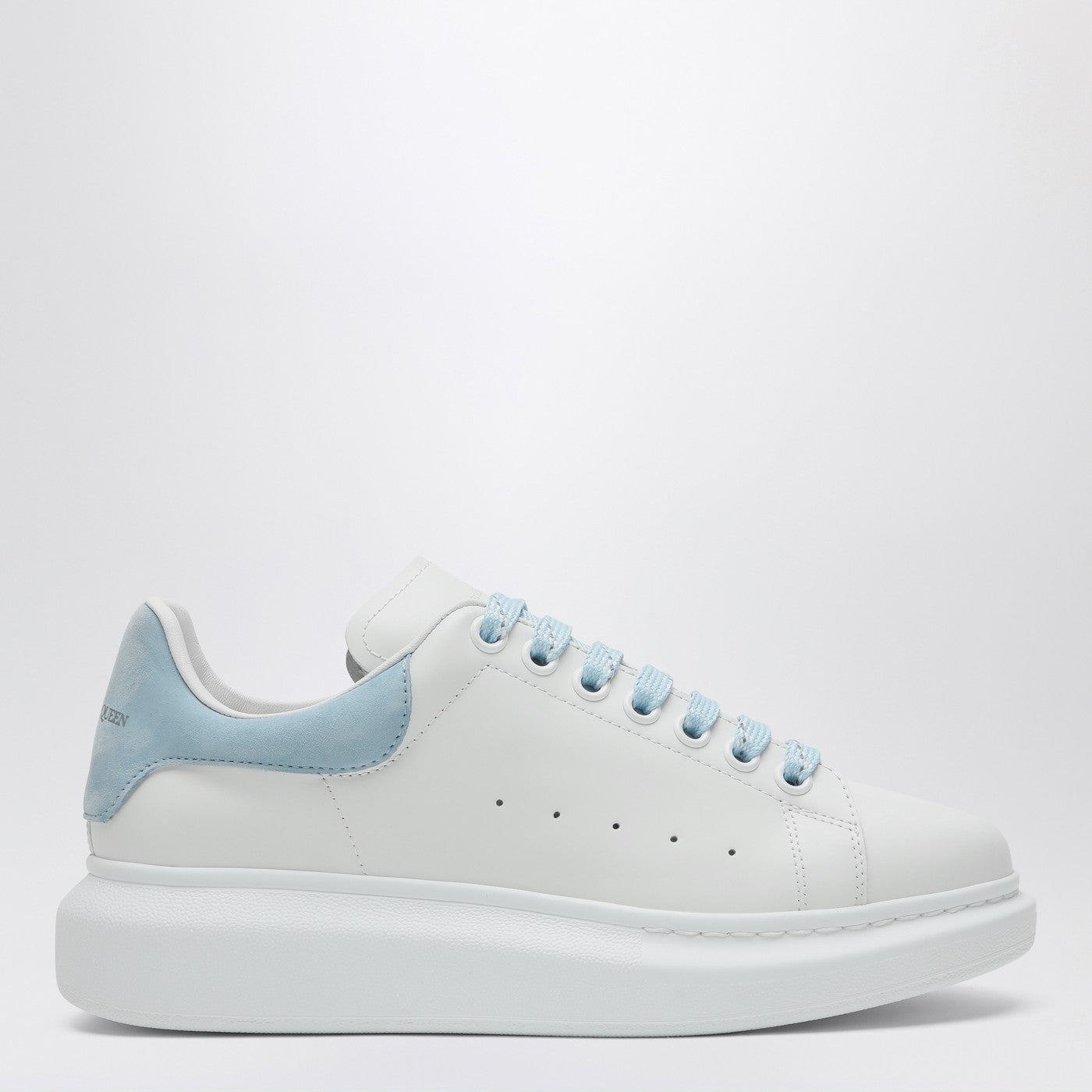 Baskets Oversize blanches/bleu poudre