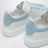 Sneakers Oversize bianca/azzurro polvere