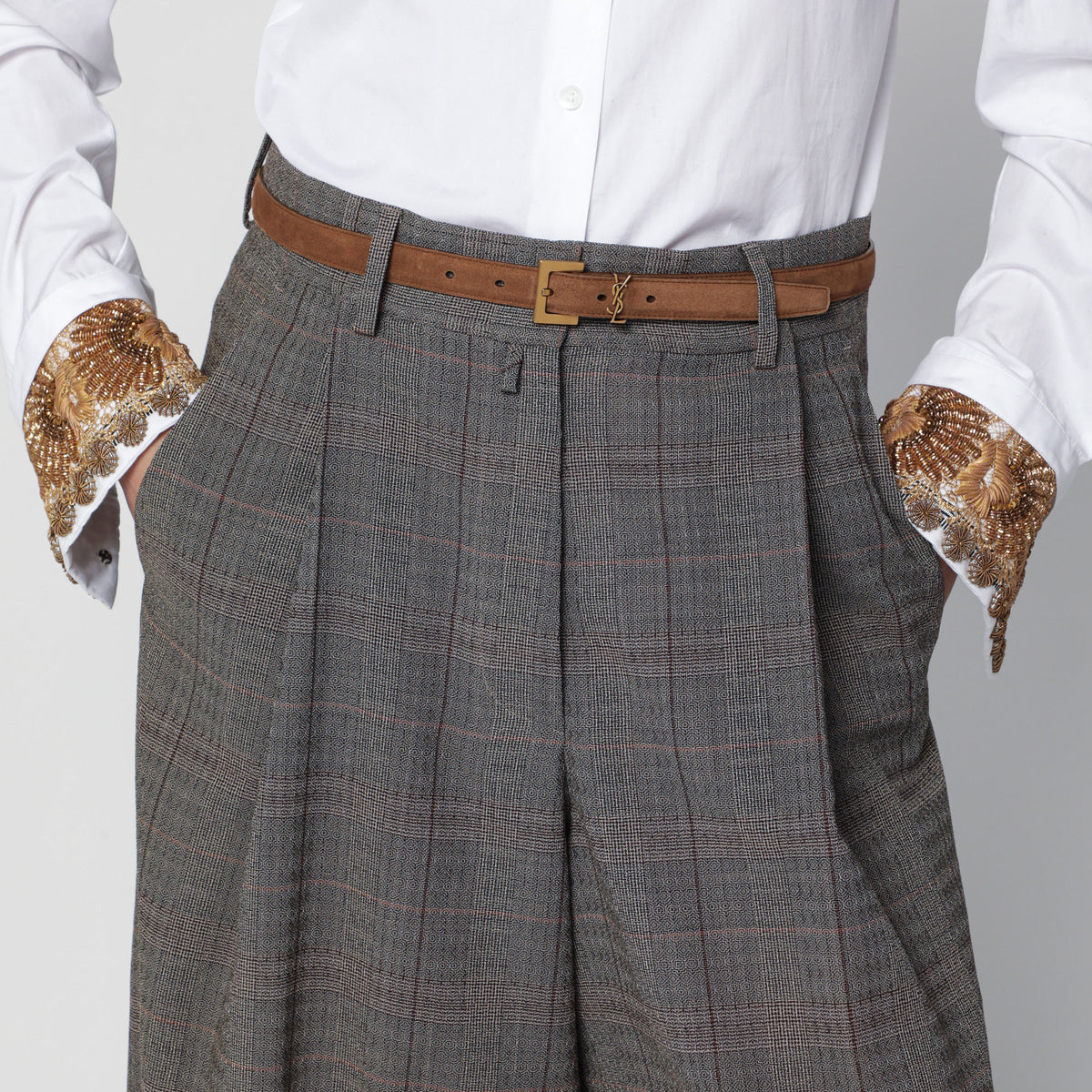 Cassandre caramel suede belt