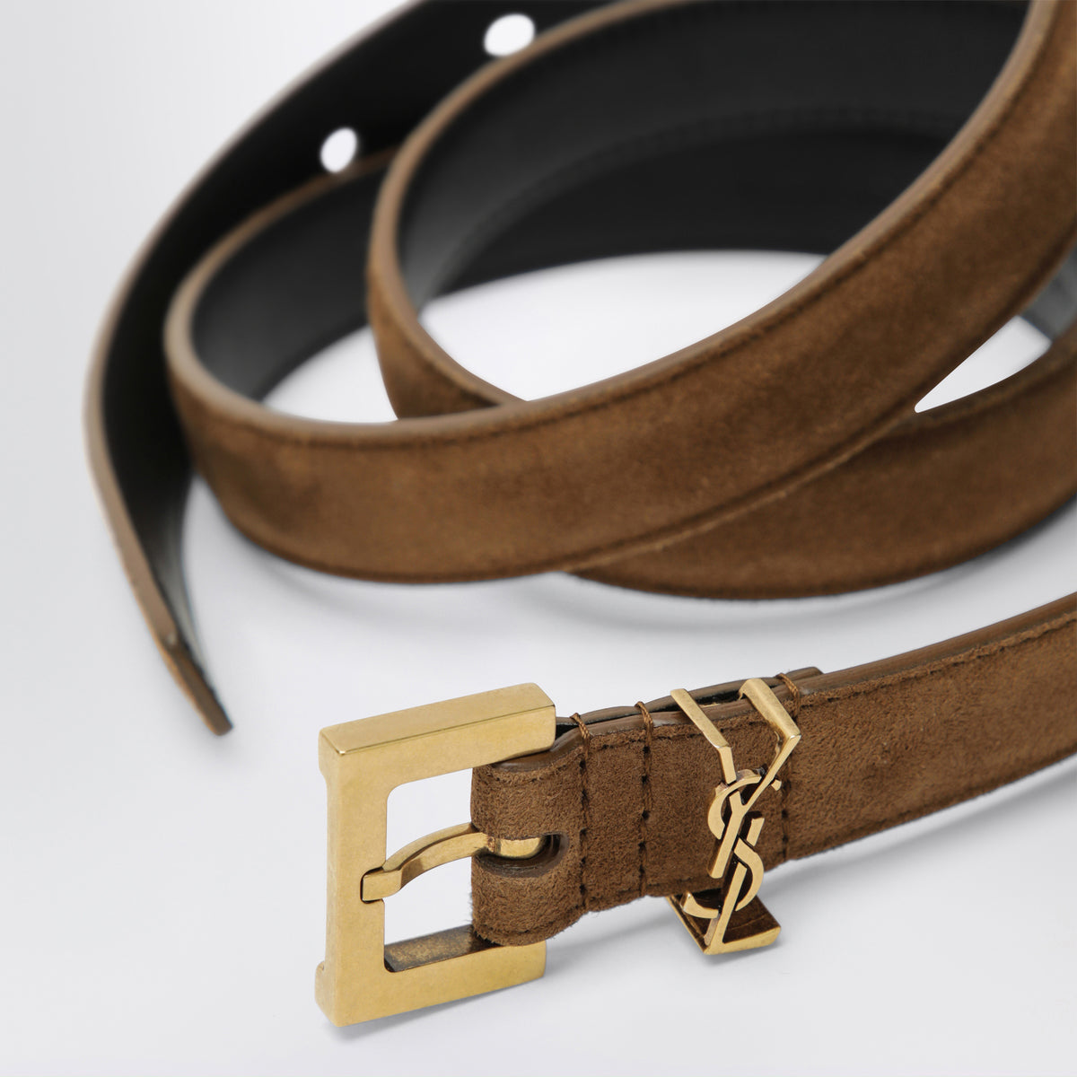 Cassandre caramel suede belt