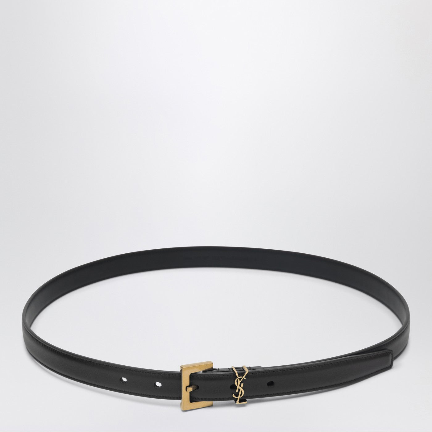 Black Cassandre leather belt
