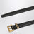 Black Cassandre leather belt