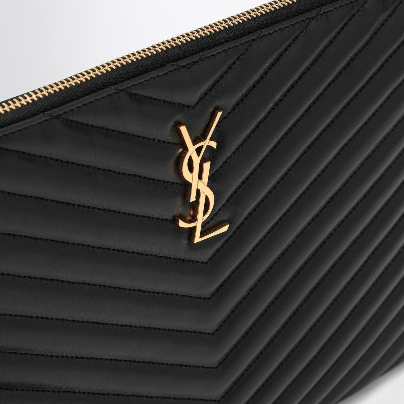 Cassandre black quilted leather tablet sleeve